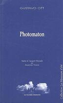 Couverture du livre « Photomaton » de Gustavo Ott aux éditions Solitaires Intempestifs
