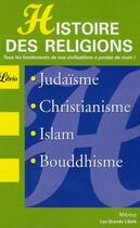 Couverture du livre « Histoire des religions » de  aux éditions J'ai Lu