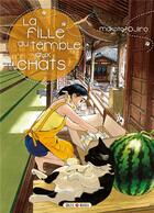 Couverture du livre « La fille du temple aux chats Tome 4 » de Makoto Ojiro aux éditions Soleil