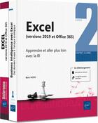 Couverture du livre « Excel 2019 ; coffret de 2 livres : apprendre et aller plus loin avec la BI » de Boris Noro aux éditions Eni