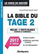 Couverture du livre « La bible du Tage 2 (2017) » de Attelan Franck et Benjamin Zaoui aux éditions Studyrama