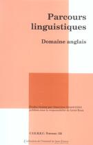 Couverture du livre « Parcours linguistiques. domaine anglais » de Girard G aux éditions Pu De Saint Etienne