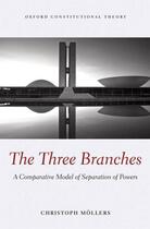 Couverture du livre « The Three Branches: A Comparative Model of Separation of Powers » de Moellers Christoph aux éditions Oup Oxford