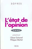 Couverture du livre « L'etat de l'opinion (2000) » de Tns Sofres aux éditions Seuil