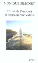 Couverture du livre « Realite de l'au-dela et transcommunication » de Monique Simonet aux éditions Rocher
