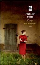 Couverture du livre « Ce qui nous revient » de Corinne Royer aux éditions Actes Sud
