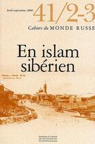 Couverture du livre « Cahiers du monde russe 41/2-3 » de  aux éditions Ehess