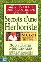 Couverture du livre « Secrets d une herboriste » de Mulot M-A. aux éditions Dauphin