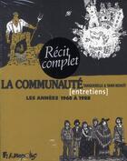 Couverture du livre « La communauté ; coffret t.1 et t.2 ; les années 1968 à 1988 » de Tanquerelle/Benoit aux éditions Futuropolis