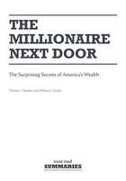 Couverture du livre « Summary : the millionaire next door (review and analysis of Stanley and Danko's book) » de Businessnews Publish aux éditions Business Book Summaries