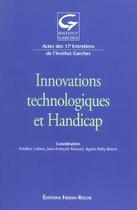 Couverture du livre « Innovations technologiques et handicap » de  aux éditions Frison Roche