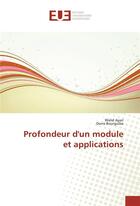 Couverture du livre « Profondeur d'un module et applications » de Ayari Walid aux éditions Editions Universitaires Europeennes