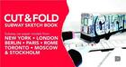 Couverture du livre « Cut and fold subway sketchbook 3d » de Martin Ander aux éditions Dokument Forlag