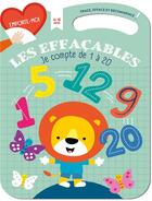 Couverture du livre « Je compte de 1 à 20 : verte ; les effaçables, trace, efface et recommence » de  aux éditions Yoyo Books