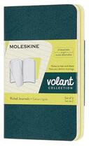 Couverture du livre « Cahier volant xs ligné vert-citron 2 exemplaires » de  aux éditions Moleskine