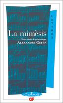 Couverture du livre « La mimèsis » de Alexandre Gefen aux éditions Flammarion