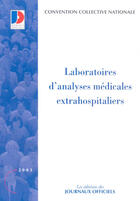 Couverture du livre « Laboratoires d'analyses médicales extrahospitaliers » de  aux éditions Documentation Francaise