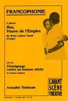 Couverture du livre « Moi, veuve de l'empire » de Labou Tansi Sony aux éditions Avant-scene Theatre