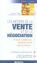 Couverture du livre « Les métiers de la vente et de la négociation » de Darmon K. aux éditions Studyrama