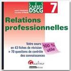 Couverture du livre « Relations professionnelles » de Cavagnol Straub aux éditions Gualino Editeur