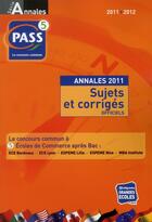 Couverture du livre « PASS ; annales (édition 2011-2012) » de  aux éditions Studyrama