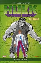 Couverture du livre « Hulk : Intégrale vol.1 : 1962-1964 » de Steve Ditko et Stan Lee aux éditions Panini