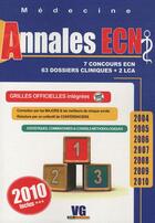 Couverture du livre « Annales ECN (édition 2004-2010) » de  aux éditions Vernazobres Grego