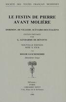 Couverture du livre « Le festin de pierre avant Molière » de Gendarme De Bevotte aux éditions Stfm