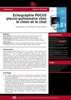 Couverture du livre « Echographie pocus pleuro-pulmonaire chez le chien et le chat » de Soren Boysen et Kris Gommeren et Serge Chalhoub aux éditions Edra Editions