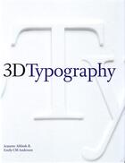 Couverture du livre « 3d typography » de Abbink Jeannette aux éditions Mark Batty