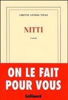 Couverture du livre « Nitti » de Corinne Lovera Vitali aux éditions Gallimard