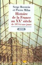 Couverture du livre « Histoire de la france xxeme siecle » de Serge Berstein aux éditions Complexe