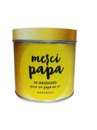 Couverture du livre « Merci papa ; 50 messages pour un papa en or » de  aux éditions Marabout