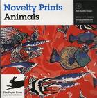 Couverture du livre « Novelty prints animals » de Pepin Van Roojen aux éditions Pepin