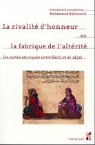 Couverture du livre « La rivalité d'honneur ou la fabrique de l'altérité » de Mohamed Bakhouch aux éditions Pu De Provence