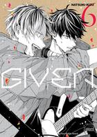 Couverture du livre « Given t.6 » de Kizu Natsuki aux éditions Taifu Comics