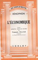 Couverture du livre « L'économique » de Xenophon aux éditions Nel