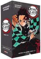 Couverture du livre « Demon slayer : coffret vol.1 : Tomes 1 à 3 » de Koyoharu Gotoge aux éditions Panini