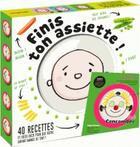 Couverture du livre « Finis ton assiette ! coffret assiette + livre recettes enfants » de  aux éditions Play Bac