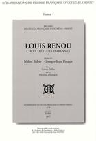 Couverture du livre « Louis Renou : Choix d'études indiennes » de Louis Renou aux éditions Ecole Francaise Extreme Orient