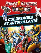 Couverture du livre « Power rangers - coloriages et autocollants » de  aux éditions Hachette Jeunesse