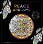 Couverture du livre « Black coloriage Peace and love - NP » de  aux éditions Dessain Et Tolra