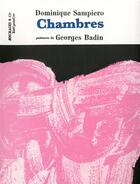 Couverture du livre « Chambres » de Dominique Sampiero aux éditions Aencrages Et Co