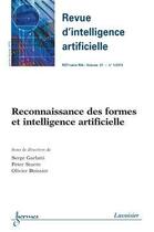 Couverture du livre « Reconnaissance des formes et intelligence artificielle (revue d'intelligence artificielle rsti serie » de Garlatti Serge aux éditions Hermes Science Publications