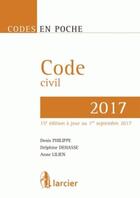 Couverture du livre « Code civil (édition 2017) » de Delphine Dehasse aux éditions Larcier