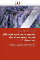 Couverture du livre « Efficacite environnementale des documents locaux d'urbanisme » de Aou Warda - Khazen-M aux éditions Editions Universitaires Europeennes