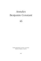 Couverture du livre « Annales benjamin constant 46 2021 » de Association Et Insti aux éditions Slatkine