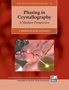 Couverture du livre « Phasing in Crystallography: A Modern Perspective » de Giacovazzo Carmelo aux éditions Oup Oxford