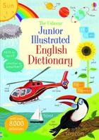 Couverture du livre « Junior illustrated english dictionary » de Hannah Wood aux éditions Usborne