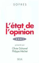 Couverture du livre « L'etat de l'opinion (2001) » de Tns Sofres aux éditions Seuil